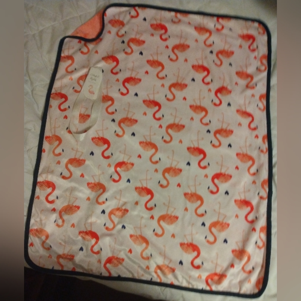 NWT Flamingo Baby Blanket